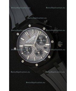 Audemars Piguet Royal Oak Chronograph Slate Grey Dial Rubber Strap PVD Case Swiss Replica Watch 