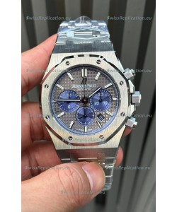 Audemars Piguet Royal Oak Chronograph Grey Dial Steel Strap Swiss Replica Watch