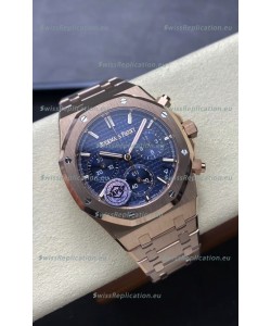Audemars Piguet Royal Oak Super Clone - Blue Dial Rose Gold Casing 41MM