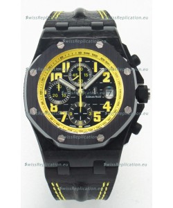 Audemars Piguet Royal Oak Offshore Bumble Bee Chronograph 1:1 Super Clone Replica Watch - Forged Carbon