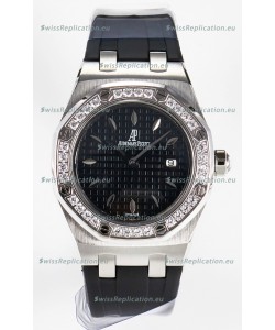Audemars Piguet Royal Oak 33MM 904L Steel Quartz Black Dial Swiss Replica Watch