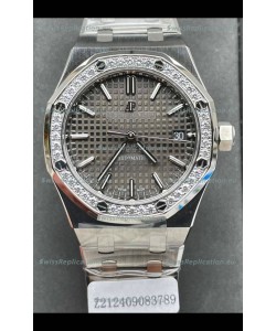 Audemars Piguet Royal Oak 37MM Grey Dial Watch in 3120 Movement - 1:1 Mirror Replica