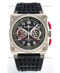 Bell & Ross BR03-94 Titanium Case Carbon Dial Chronograph 1:1 Mirror Replica Watch