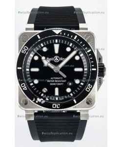Bell & Ross BR03-92 Diver Stainless Steel - Black Dial Swiss Replica Watch 1:1 Mirror Replica