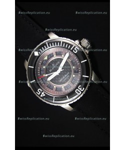 Blancpain 500 Fathoms Swiss Replica Watch in Grey Carbon Dial - 1:1 Mirror Edition