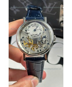 Breguet Tradition 7057BR/R9/9W6 Steel Casing Single Tourbillon Swiss Replica Blue Strap Watch