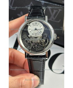 Breguet Tradition 7057BR/R9/9W6 Steel Casing Single Tourbillon Swiss Replica Blue Strap Watch