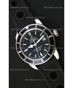 Breitling SuperOcean Heritage II B20 42MM Black Dial Black Bezel Swiss Replica Watch - 1:1 Mirror Edition