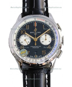 Breitling Premier B01 Chronograph 42 Edition Steel Casing Blue Dial - 1:1 Mirror Replica Watch