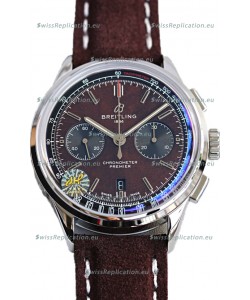 Breitling Premier B01 Chronograph 42 Edition Steel Casing Centenary Brown Dial - 1:1 Mirror Replica Watch