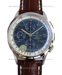 Breitling Premier B01 Chronograph 42 Edition Steel Casing Blue Dial - 1:1 Mirror Replica Watch