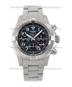 Breitling Avenger B01 Chronograph 45 Stainless Steel Black Dial 1:1 Mirror Swiss Replica Watch 