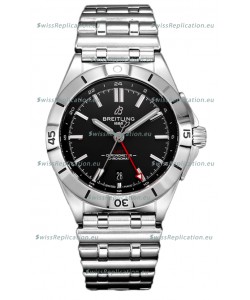 Breitling Chronomat Automatic GMT 40 Black Dial 1:1 Mirror Swiss Replica Watch 