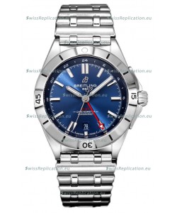 Breitling Chronomat Automatic GMT 40 Blue Dial 1:1 Mirror Swiss Replica Watch 
