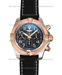 Breitling Avenger Chronograph 45 Two Tone Black Dial 1:1 Mirror Swiss Replica Watch 