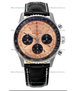 Breitling Navitimer B01 Chronograph 43 Copper Dial - 904L Steel Casing 1:1 Mirror Swiss Replica