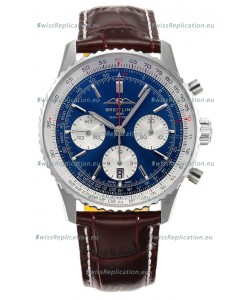Breitling Navitimer B01 Chronograph 43 Blue Dial - 904L Steel Casing 1:1 Mirror Swiss Replica