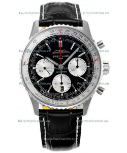 Breitling Navitimer B01 Chronograph 43 Black Dial - 904L Steel Casing 1:1 Mirror Swiss Replica