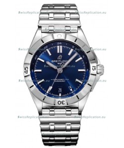 Breitling Chronomat Automatic GMT 40 Dark Blue Dial 1:1 Mirror Swiss Replica Watch 