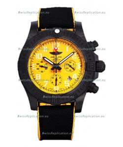 Breitling Avenger Hurricane Chronograph Yellow Dial 1:1 Mirror Swiss Replica Watch 