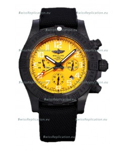 Breitling Avenger Hurricane Chronograph Yellow Dial 1:1 Mirror Swiss Replica Watch 