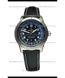 Breitling Navitimer Aviator 8 B35 Unitime Automatic 43 Black Dial 1:1 Mirror Swiss Replica Watch 