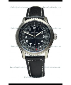 Breitling Navitimer Aviator 8 B35 Unitime Automatic 45 Black Dial 1:1 Mirror Swiss Replica Watch 