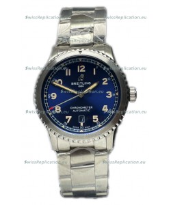 Breitling Navitimer Aviator 8 Automatic 41 Blue Dial Steel Strap 1:1 Mirror Swiss Replica Watch 