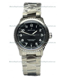 Breitling Navitimer Aviator 8 Automatic 41 Black Dial Steel Strap 1:1 Mirror Swiss Replica Watch 