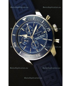 Breitling Superocean Heritage II Blue Dial 46MM 1:1 Mirror Swiss Replica Watch 