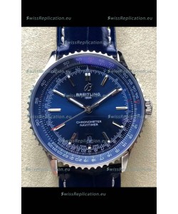 Breitling Navitimer 1 Automatic Swiss Replica Watch in Blue Dial - Leather Strap
