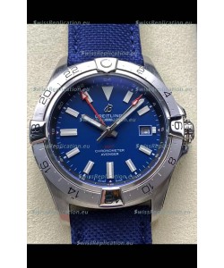 Breitling Avenger GMT Automatic 44 Swiss 1:1 Super Clone Replica Watch - Blue Dial 