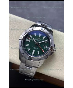 Breitling Avenger GMT Automatic 44 Swiss 1:1 Super Clone Replica Watch - Green Dial 
