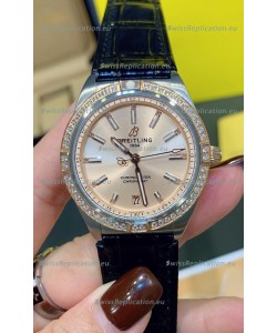 Breitling Chronomat Automatic 36MM 1:1 Mirror Swiss Replica Watch Steel Case