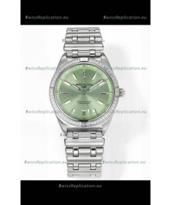 Breitling Chronomat 36MM Stainless Steel Casing 1:1 Mirror Replica Watch Green Dial