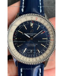 Breitling Navitimer 1 Automatic Swiss Replica Watch in Blue Dial - Leather Strap