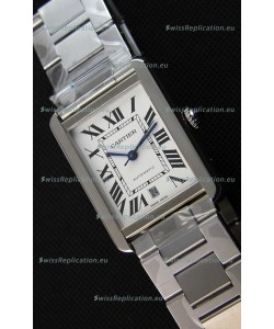 Cartier Tank Solo Swiss Automatic Watch in Leather Strap 31MM Wide 