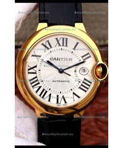 Ballon De Cartier Automatic 1:1 Mirror Replica Yellow Gold in 904L Steel Casing - 42MM