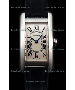 Cartier Tank Americaine Ladies Swiss Quartz Watch 1:1 Mirror Replica
