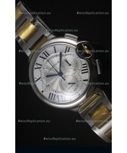 Ballon De Cartier Chronograph in Yellow Gold Two Tone Case - 1:1 Mirror Replica