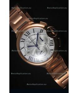 Ballon De Cartier Chronograph in Rose Gold Case - 1:1 Mirror Replica