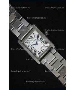 Cartier Tank Solo Swiss Quartz Watch in Steel Strap 24MM Wide 