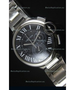 Ballon De Cartier Chronograph in Stainless Steel Case - 1:1 Mirror Replica