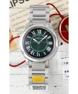 Cartier Ronde Must 29MM Swiss Quartz Green Dial 1:1 Mirror Swiss Replica Watch 