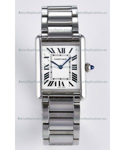 Tank Must De Cartier Super Clone Swiss Replica Watch 33.7MM White Dial