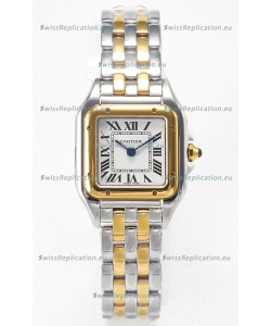 Cartier PANTHERE 22MM Super Clone Edition Watch 2 Tone Yellow Gold White Dial