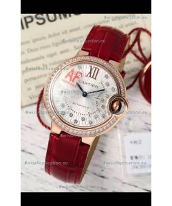 Ballon De Cartier Swiss Automatic 1:1 Mirror Quality 33MM in Rose Gold Plating