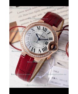 Ballon De Cartier Swiss Automatic Silver Dial Mirror Quality 33MM in Rose Gold Plating