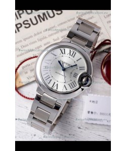 Ballon De Cartier Swiss Automatic Steel Dial Mirror Quality 33MM in Stainless Steel 