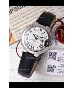 Ballon De Cartier Swiss Automatic White Dial Mirror Quality 33MM in Stainless Steel 